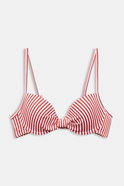 Striped Padded Underwired Bikini Top