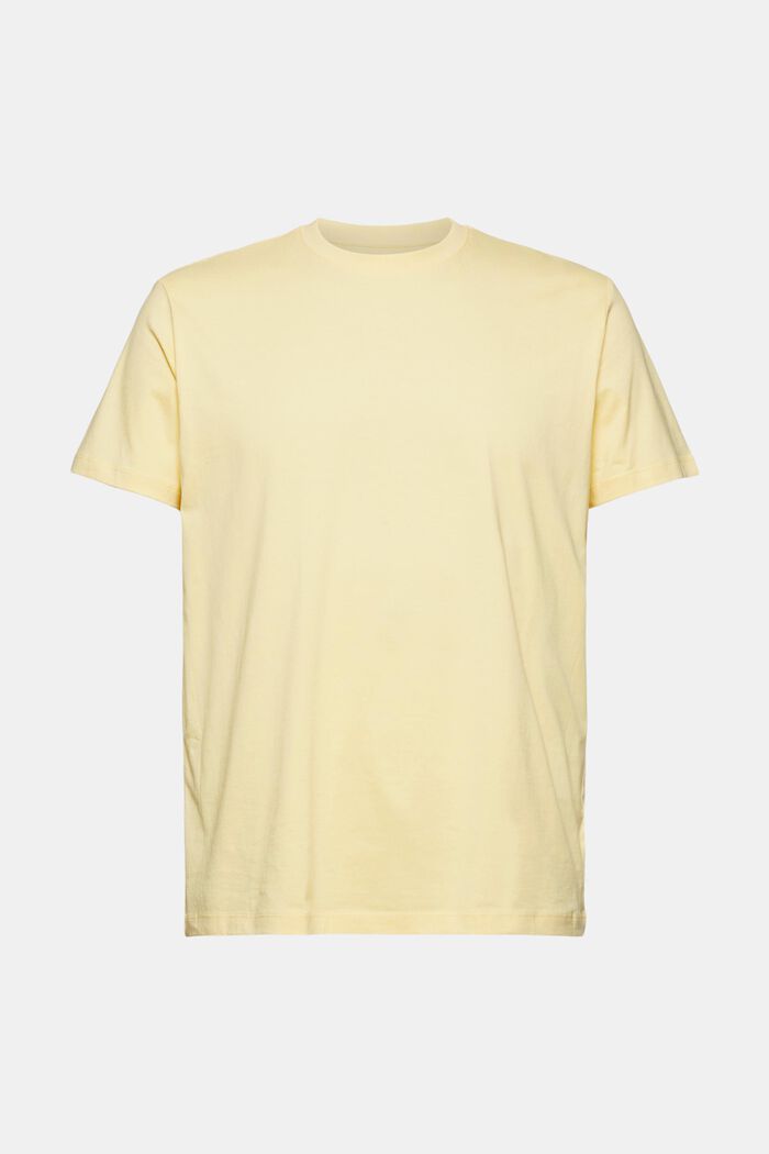 Jersey T-shirt made of 100% organic cotton, LIGHT YELLOW, detail image number 0