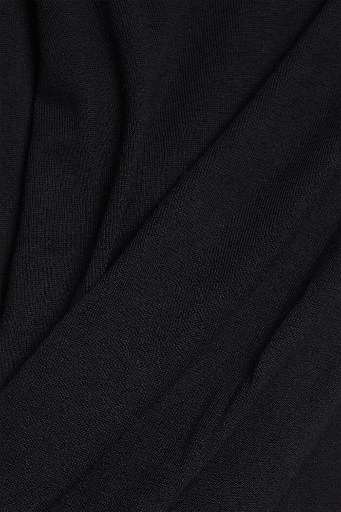 Basic jumper made of blended organic cotton, BLACK, detail image number 1