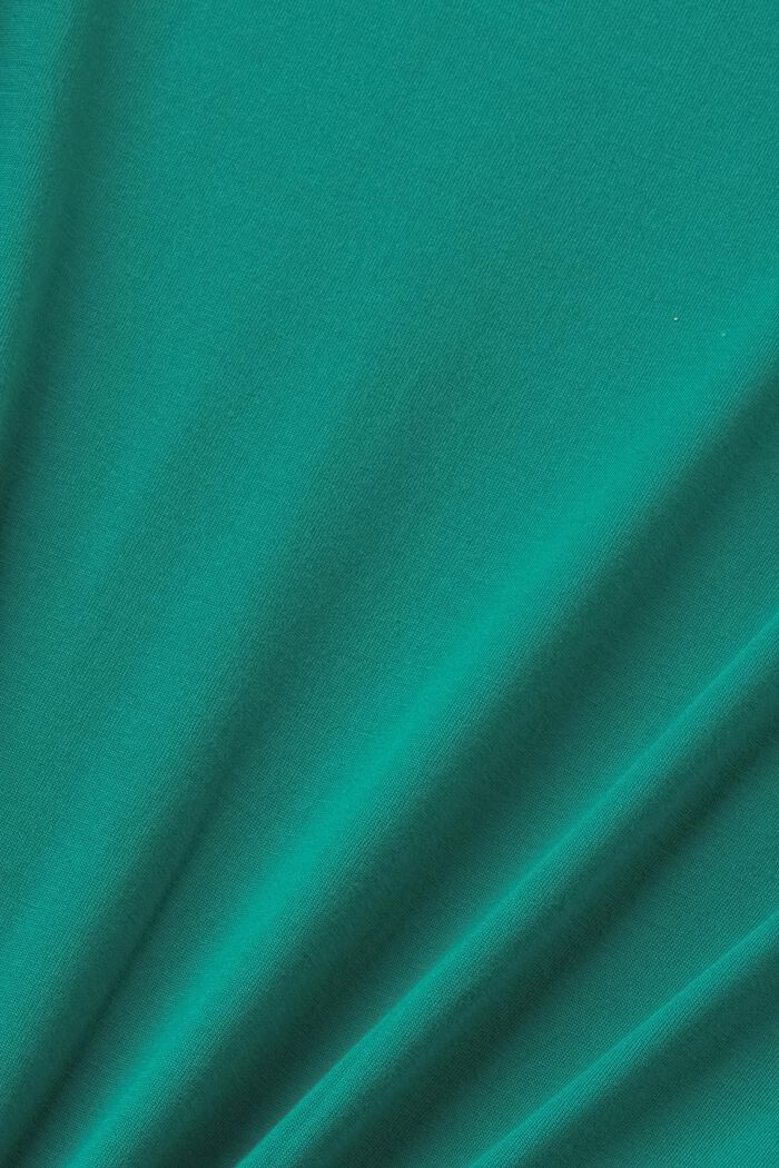 Front print t-shirt, LENZING™ ECOVERO™, EMERALD GREEN, detail image number 5