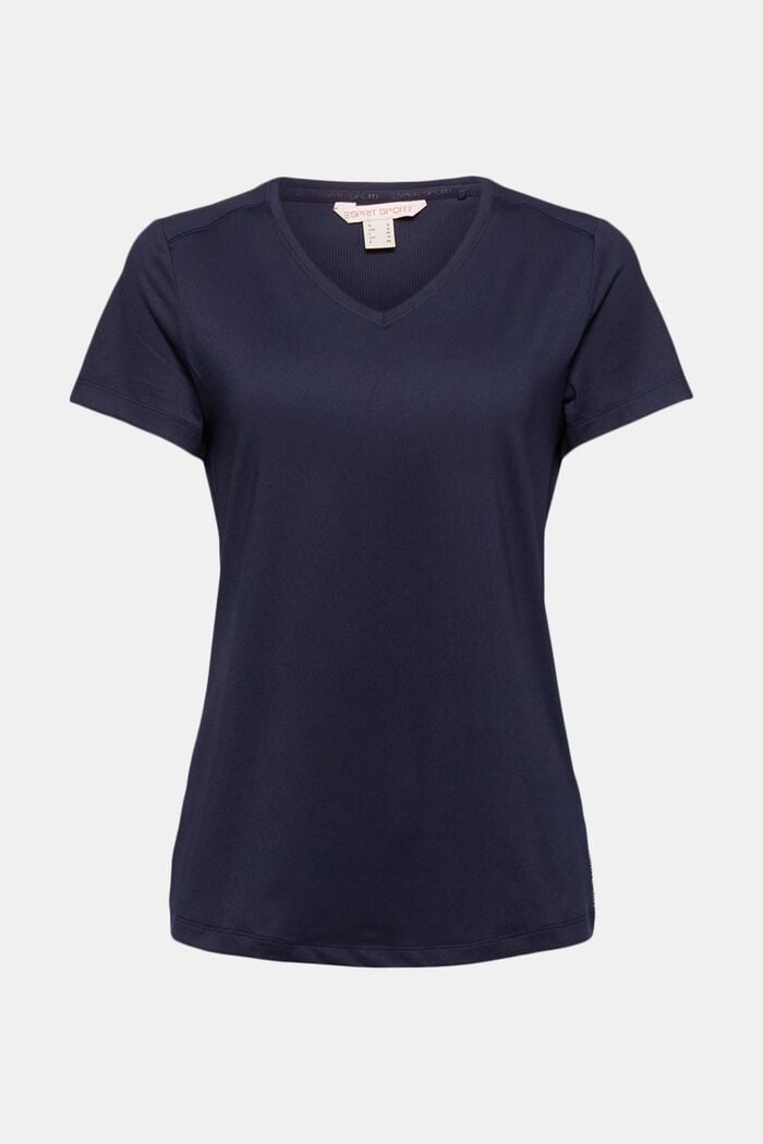 Recycled: Active T-shirt with E-DRY, NAVY, detail image number 7