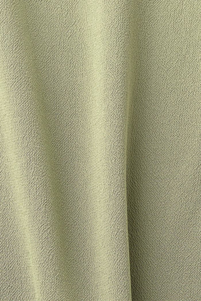 Blouse with ruffle effect, LIGHT KHAKI, detail image number 5