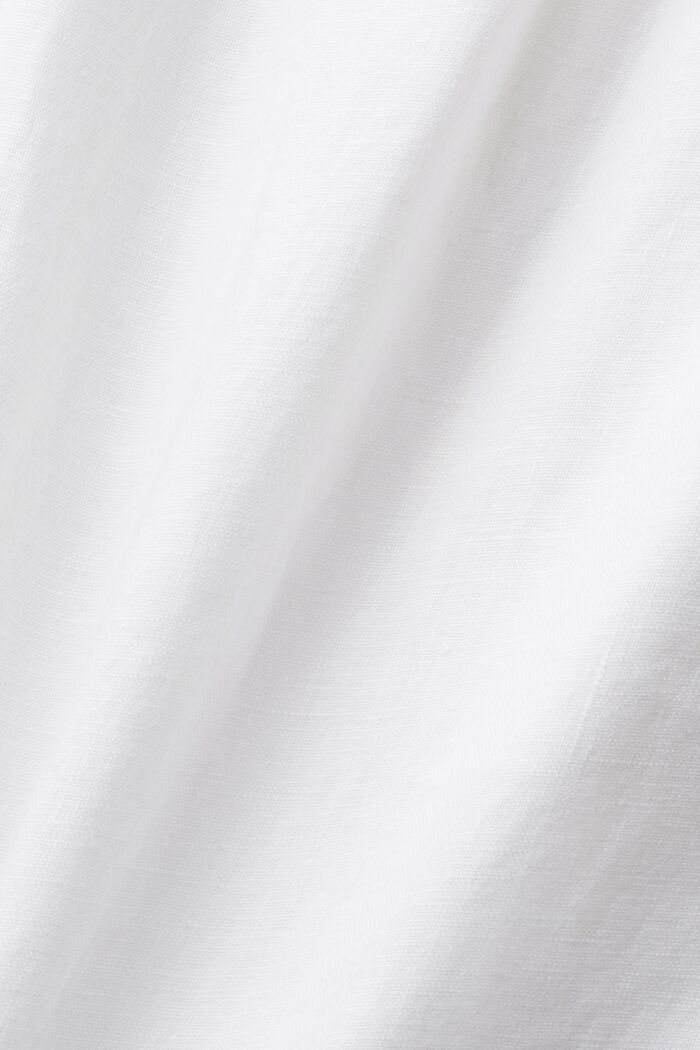 Wide fit linen trousers, OFF WHITE, detail image number 6