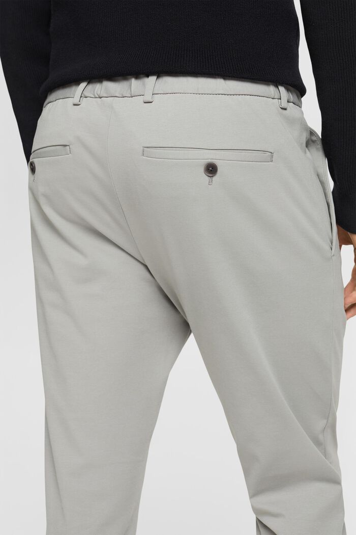 JERSEY Mix & Match trousers, LIGHT GREY, detail image number 4