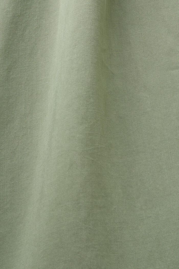 Sleeveless dress with elastic collar, PALE KHAKI, detail image number 5