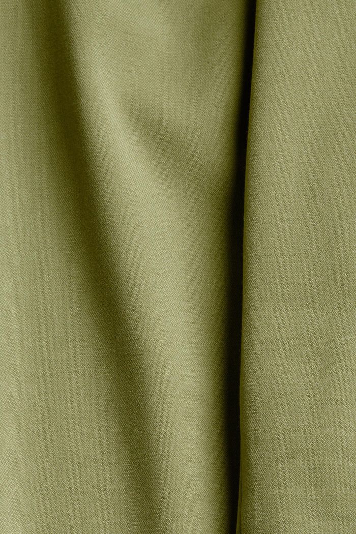Chinos with a high-rise waistband and a belt, LIGHT KHAKI, detail image number 1
