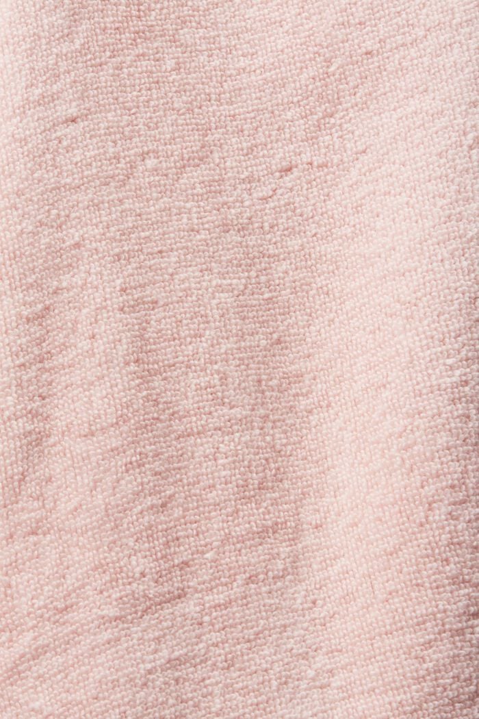 Terry cloth bathrobe with striped lining, ROSE, detail image number 7