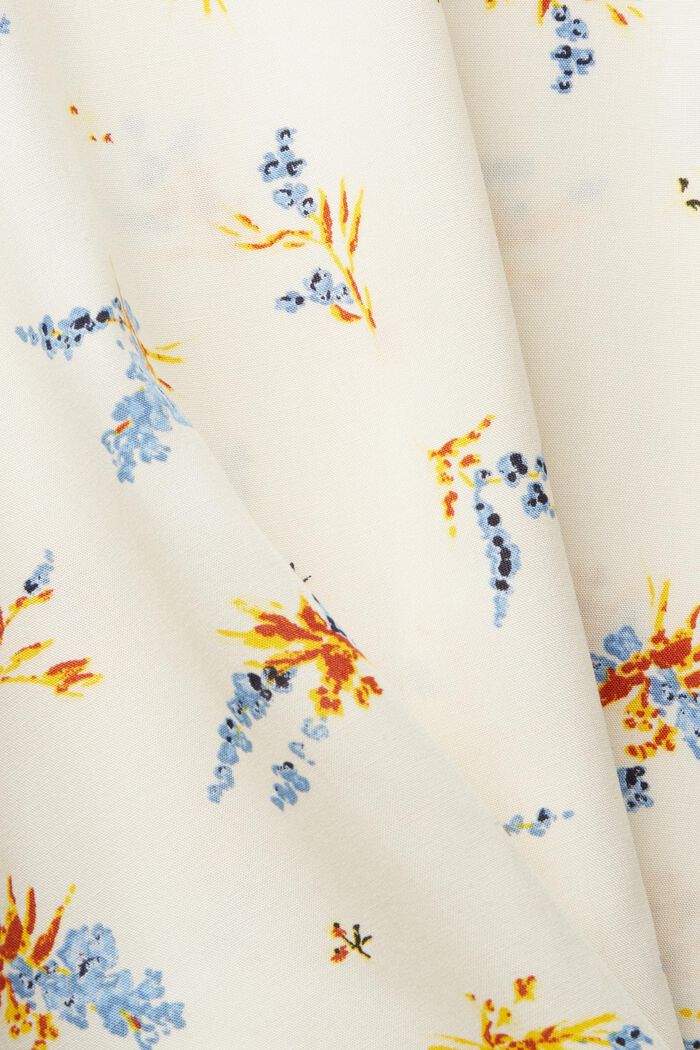 Blouse with a floral pattern, LENZING™ ECOVERO™, OFF WHITE, detail image number 4