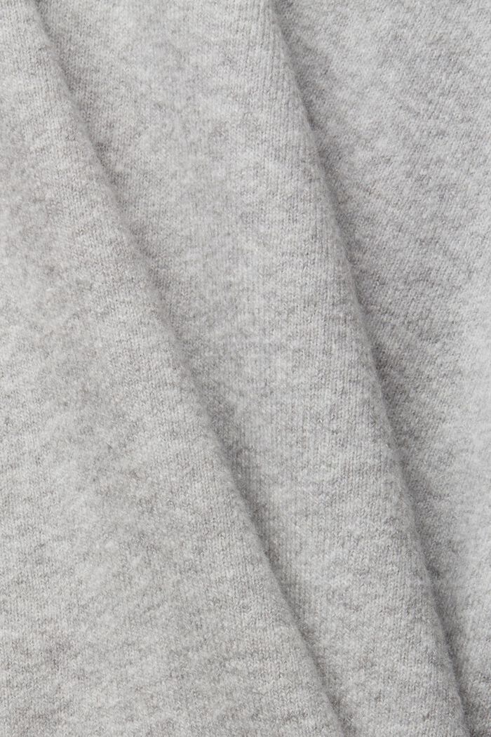 With wool: jumper with buttons, LIGHT GREY, detail image number 1