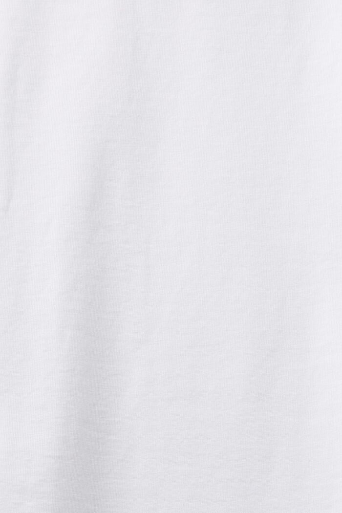 Short-Sleeve Crewneck T-Shirt, WHITE, detail image number 4