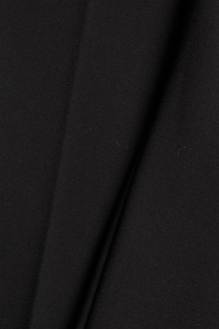 Cropped kick flare trousers, BLACK, detail image number 4