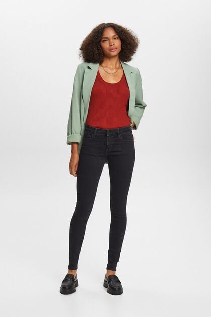 Recycled: mid-rise skinny jeans