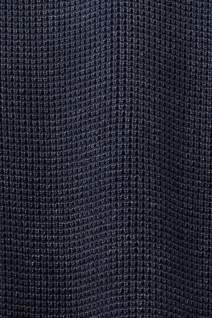 Half-zip jumper, 100% cotton, NAVY, detail image number 4