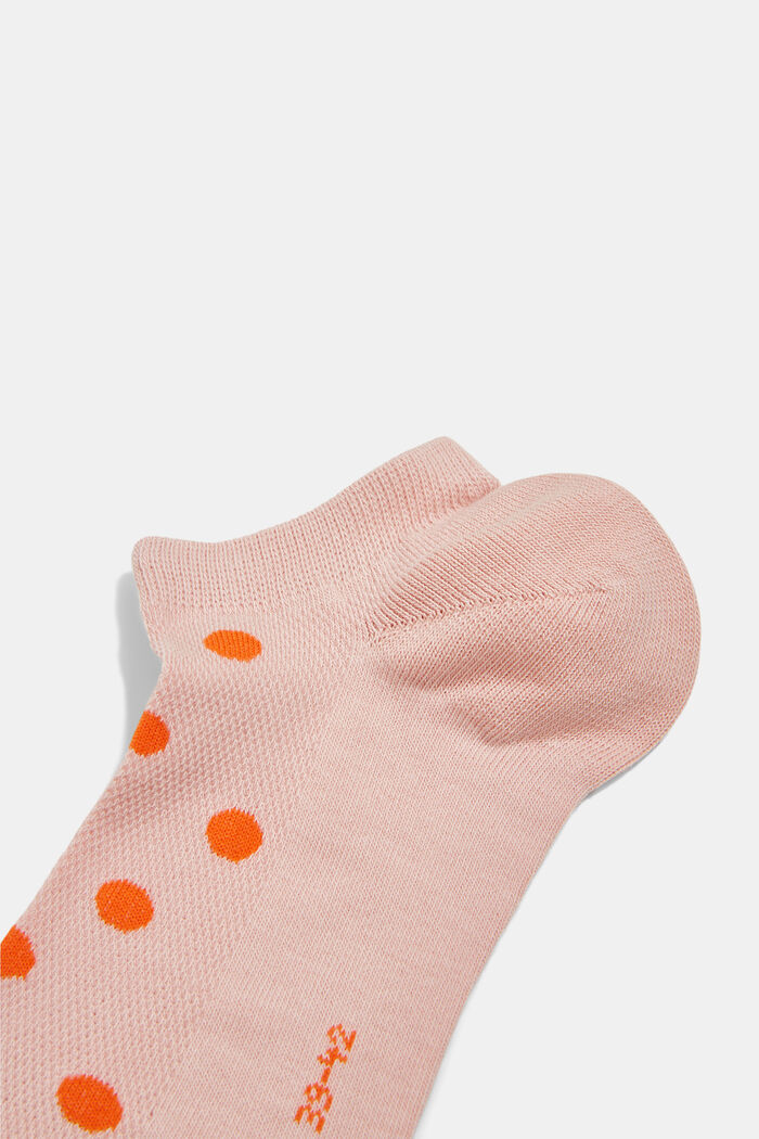2-pack of trainer socks with mesh, organic cotton, MISTYROSE, detail image number 1
