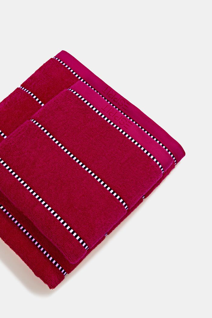 With TENCEL™: terry cloth towel collection, RASPBERRY, overview