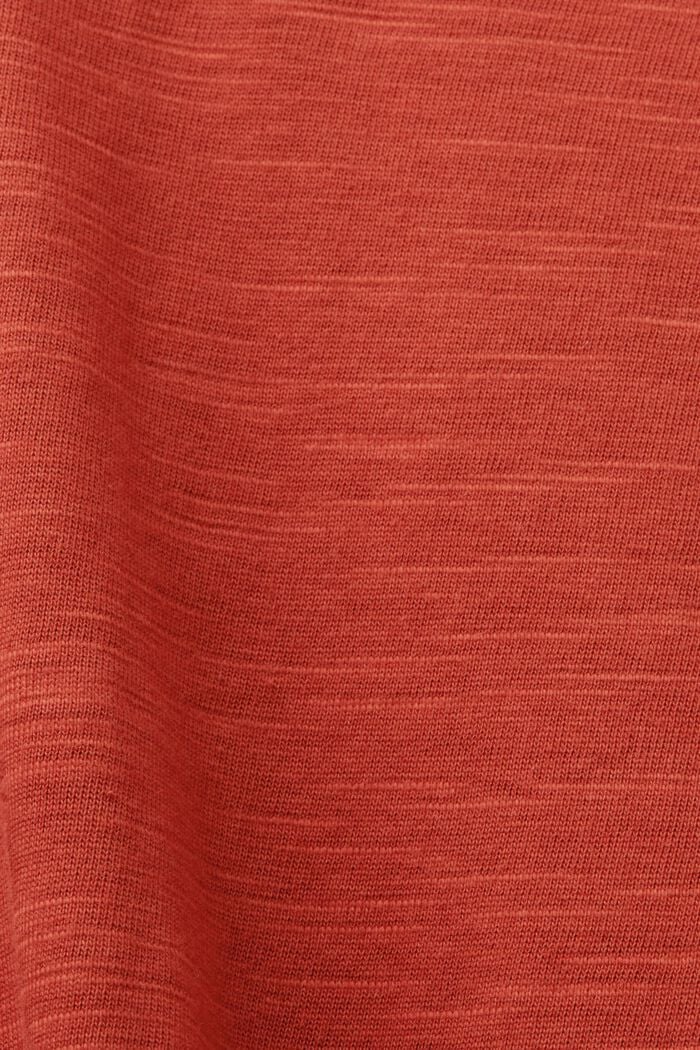 T-shirt with a front print, 100% cotton, TERRACOTTA, detail image number 5