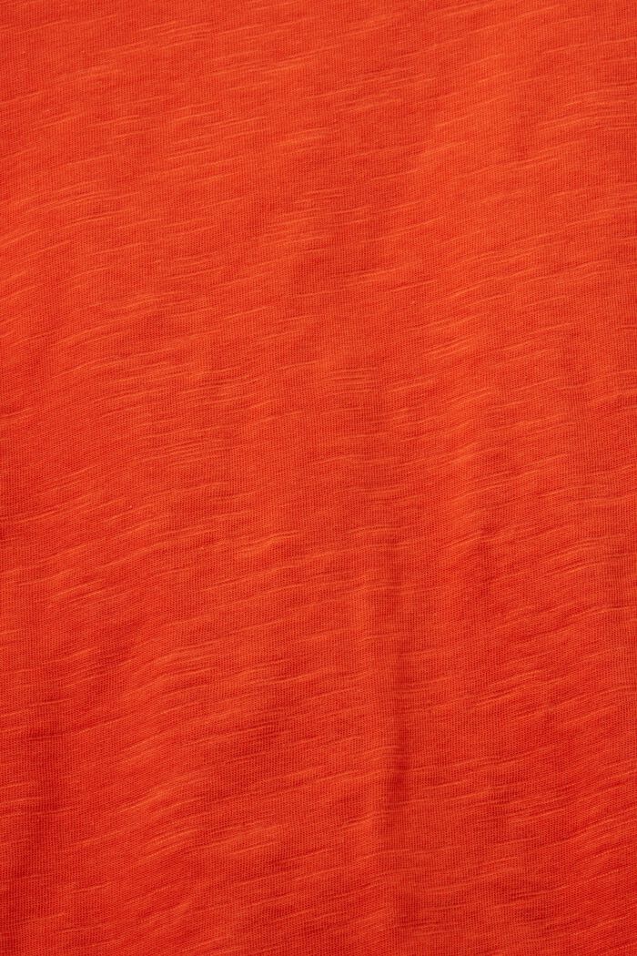 Longsleeve top, 100% cotton, BRIGHT ORANGE, detail image number 5