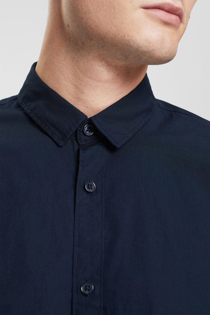Slim fit, sustainable cotton shirt, NAVY, detail image number 0