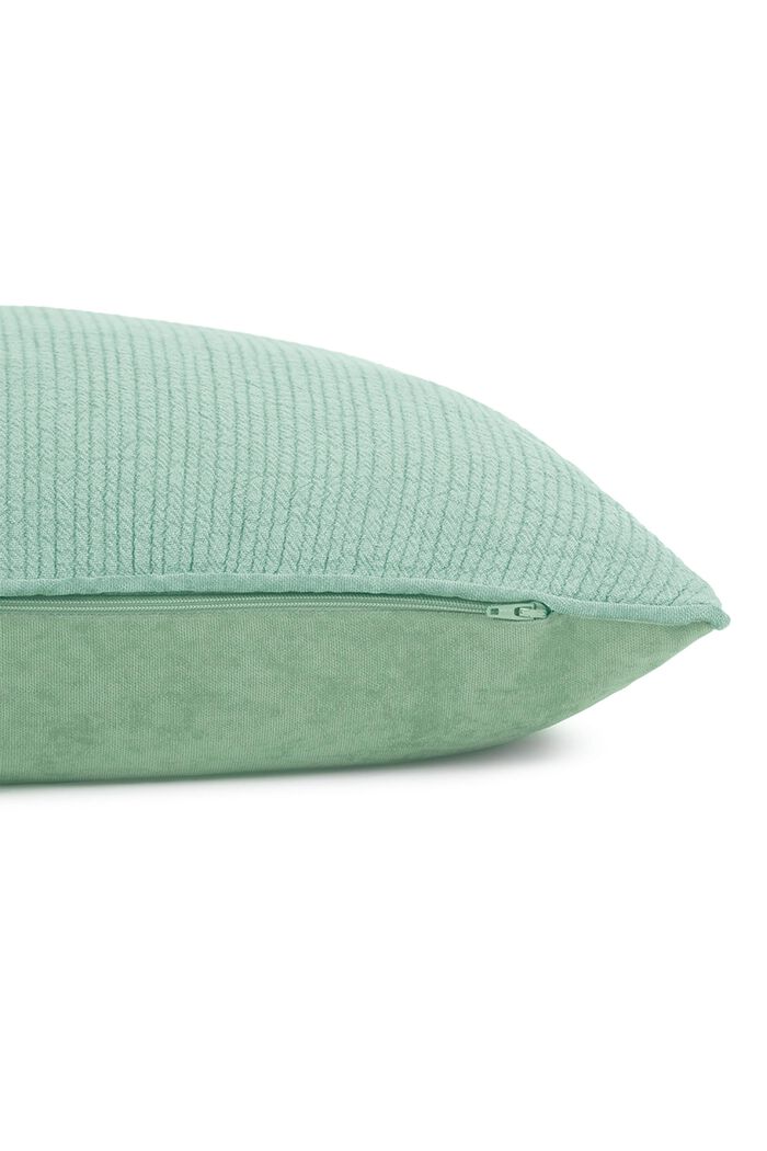 Plain coloured decorative cushion cover, SAGE, detail image number 3