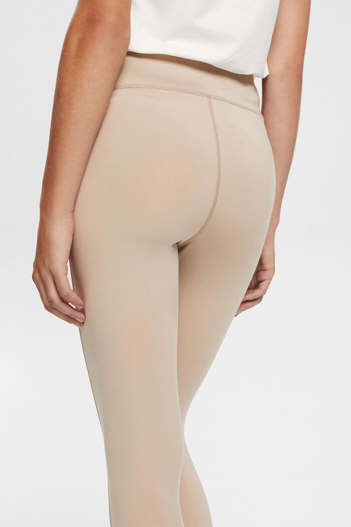 Recycled: Active leggings with E-DRY, BEIGE, detail image number 0