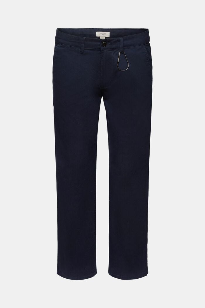 Straight chinos in organic cotton, NAVY, detail image number 6