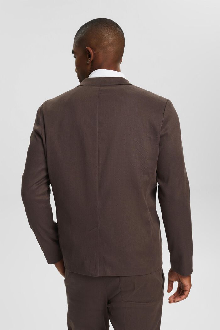 HEMP mix & match jacket, BROWN, detail image number 3
