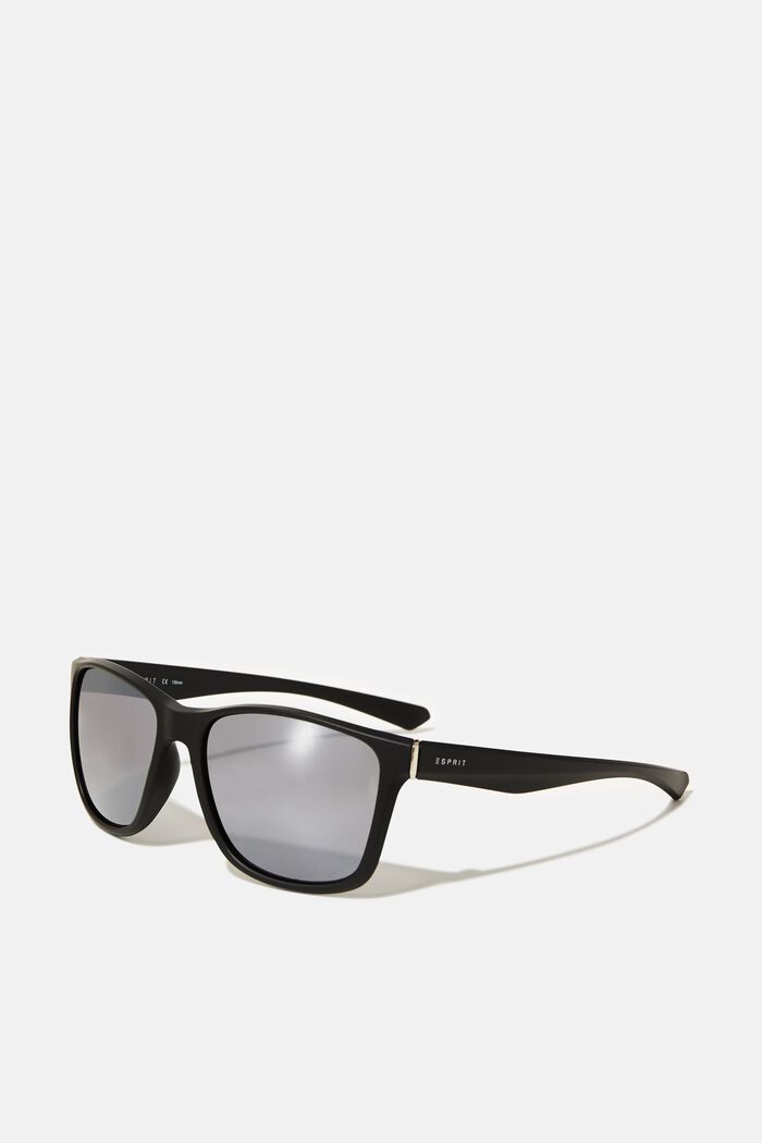 Lightweight plastic sunglasses, BLACK, overview