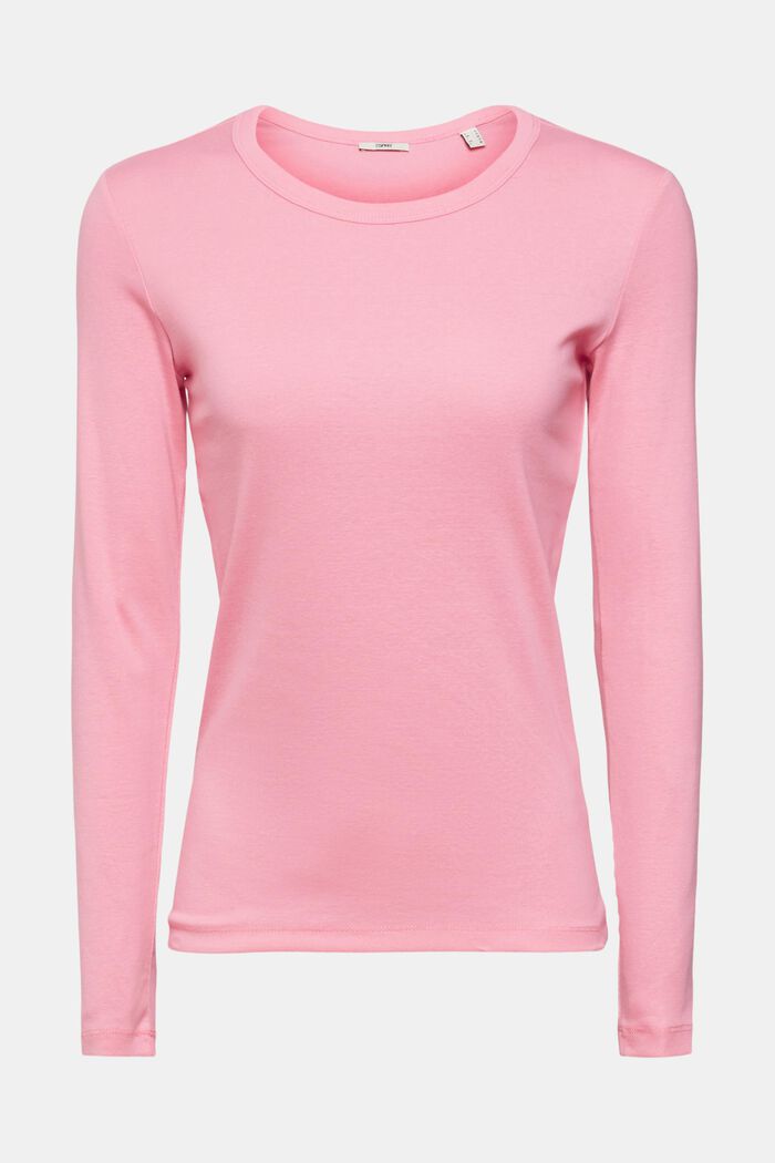 Jersey long sleeve top, PINK, detail image number 2
