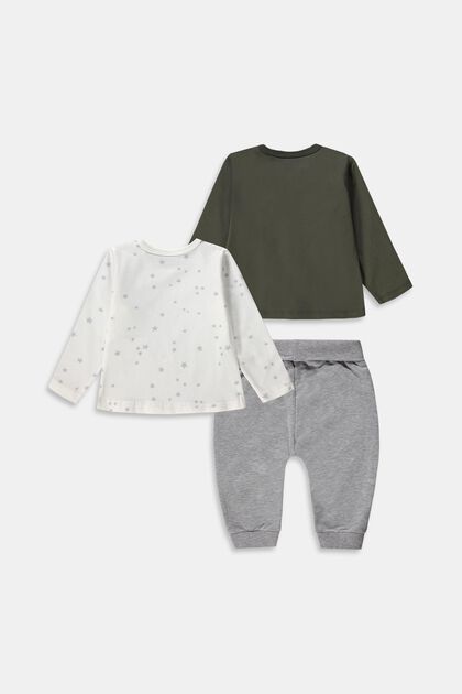 Mixed set: 2 Long-sleeved tops and pair of joggers