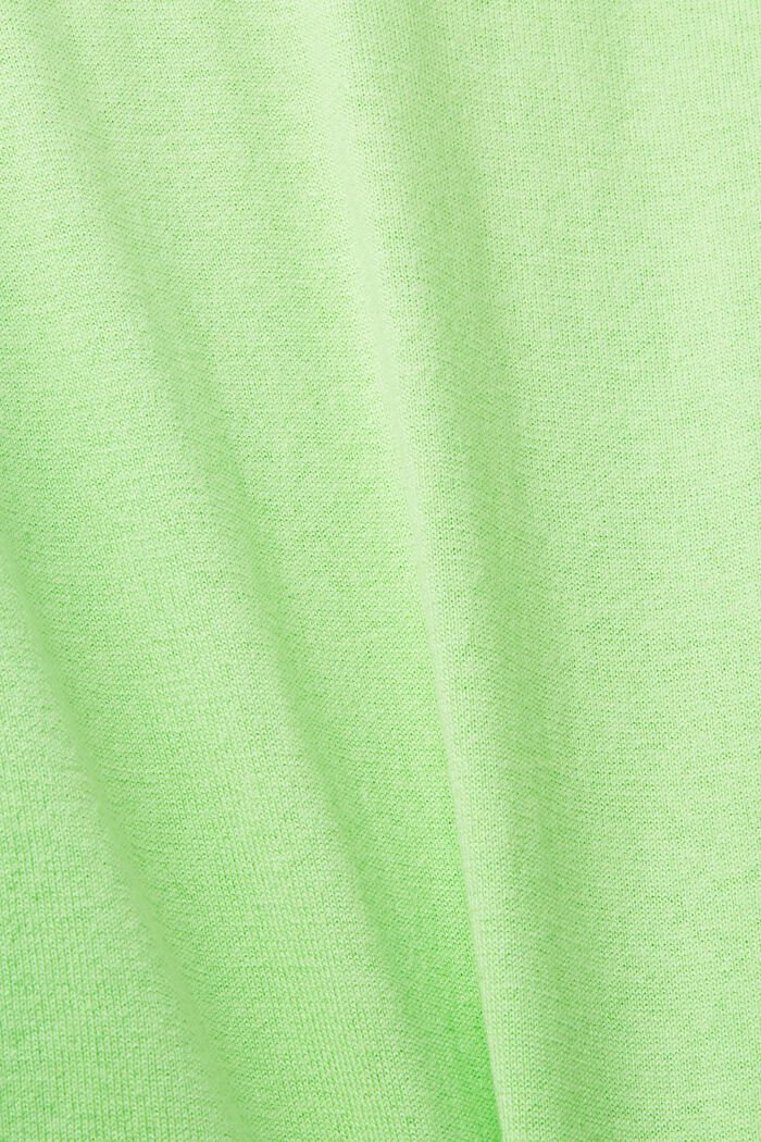 Light knit jumper with high-low hem, CITRUS GREEN, detail image number 1