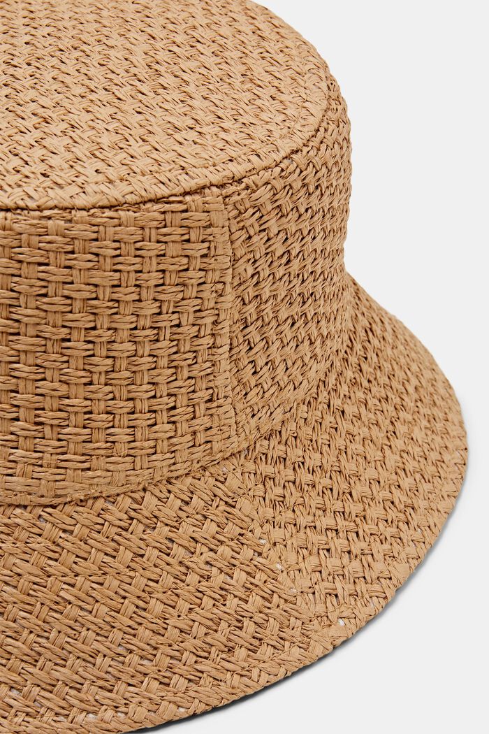 Basket Weave Bucket Hat, CAMEL, detail image number 1