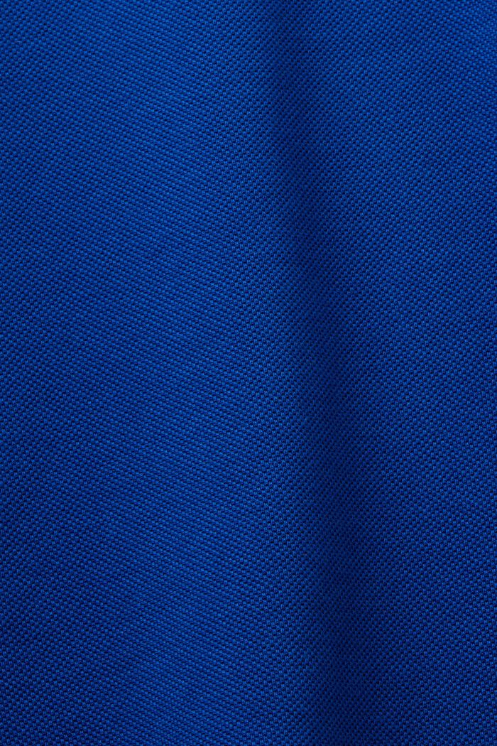 Pima Cotton Piqué Polo Shirt, BRIGHT BLUE, detail image number 5