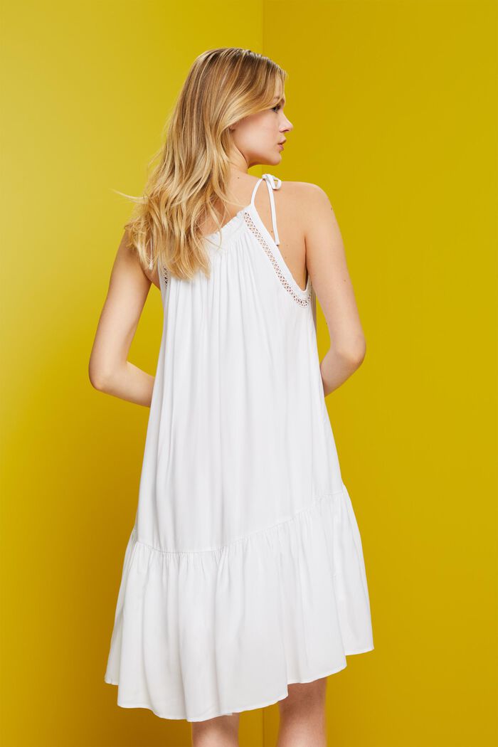 Strappy dress with smock, WHITE, detail image number 3