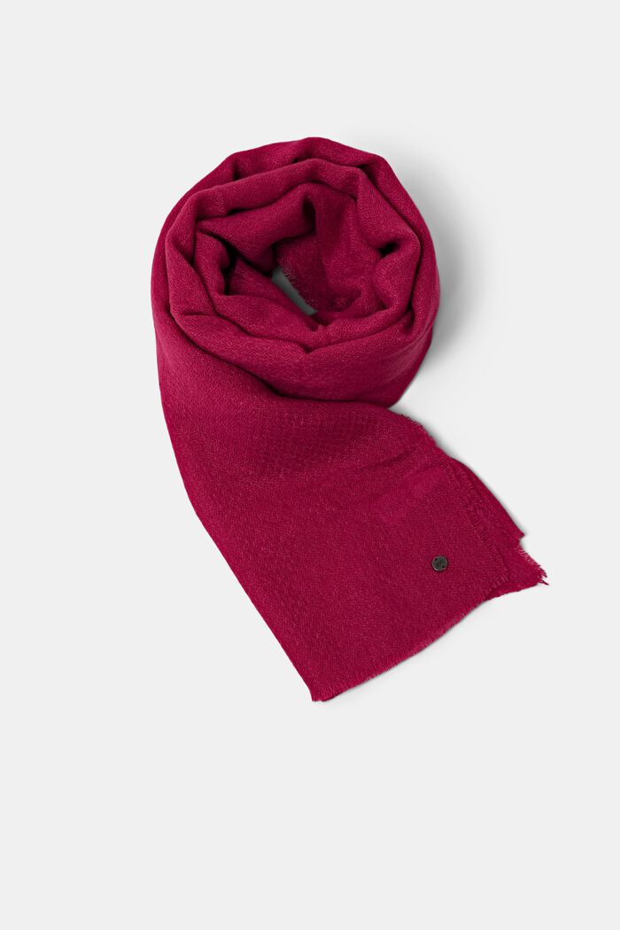 Softly textured scarf, DARK PINK, detail image number 0