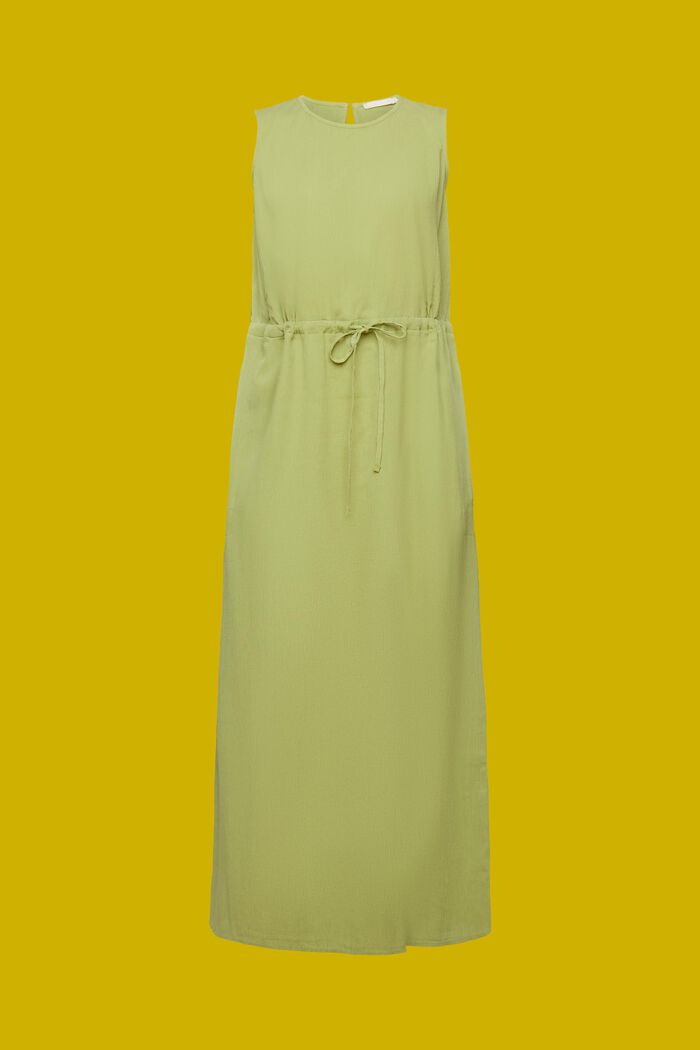 Crinkled maxi dress, PISTACHIO GREEN, detail image number 7