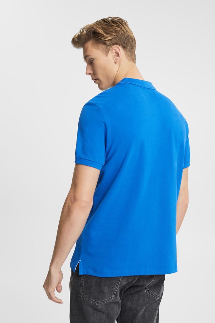 Slim fit polo shirt, BLUE, detail image number 3