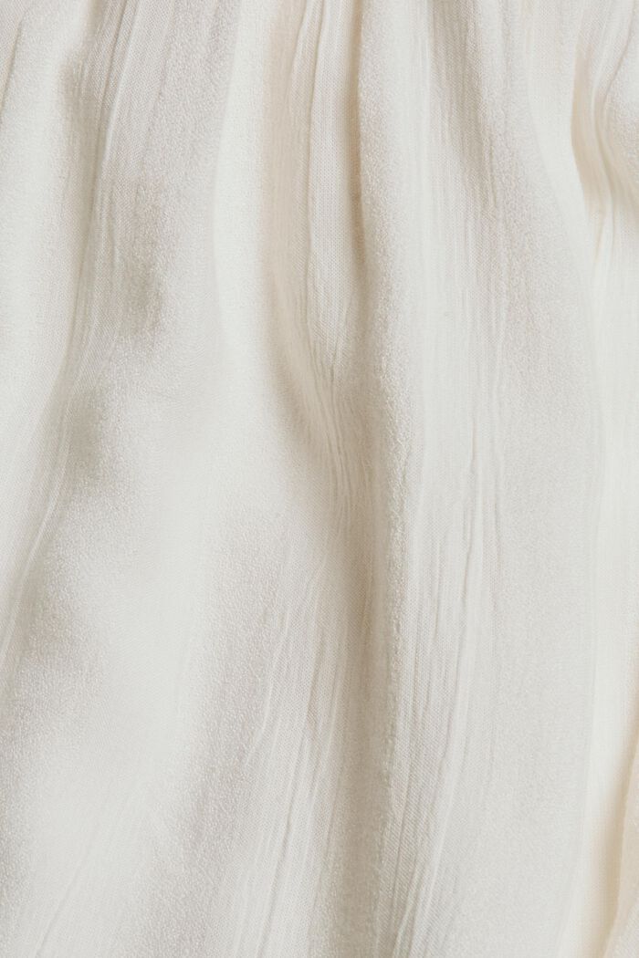 Smocked blouse containing LENZING™ ECOVERO™, OFF WHITE, detail image number 4