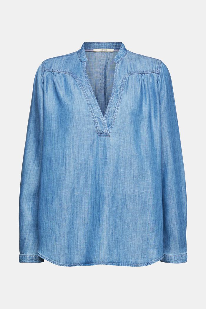 Made of TENCEL™: Denim-look blouse