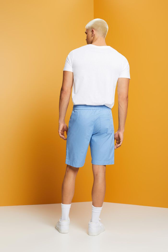 Cotton Twill Shorts, LIGHT BLUE, detail image number 3