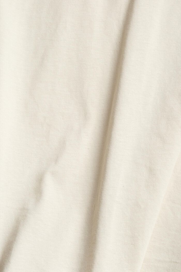 Jersey top with embroidery, CREAM BEIGE, detail image number 5