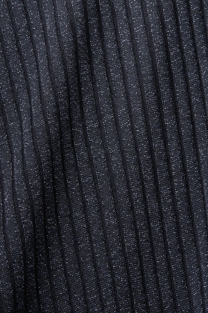 Glitter effect long cardigan, NAVY, detail image number 7