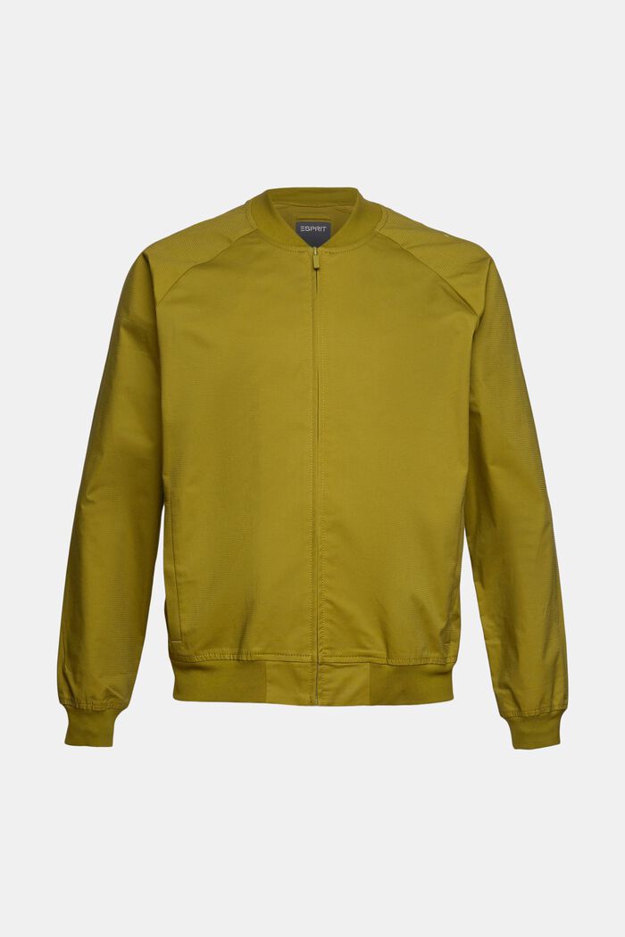Bomber jacket made of blended organic cotton, OLIVE, detail image number 5