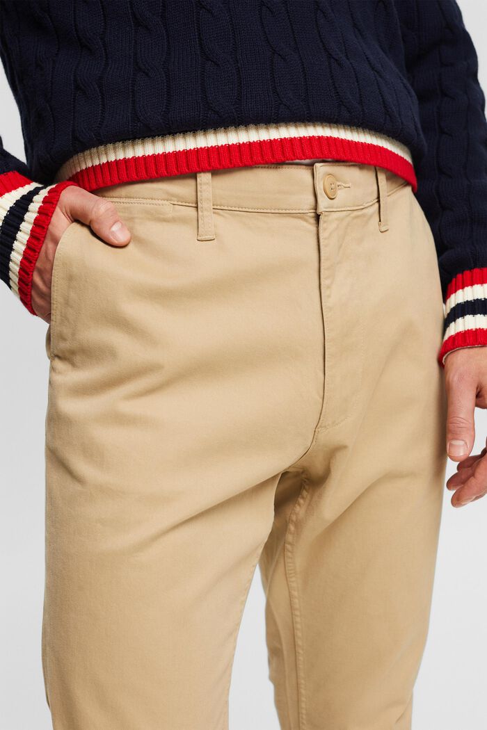 Slim-Leg Chino Pants, BEIGE, detail image number 4