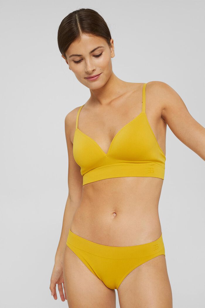 Recycled: soft, comfy hipster briefs, LIME YELLOW, detail image number 0