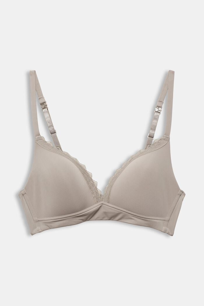 Padded, non-wired soft bra, LIGHT TAUPE, detail image number 4