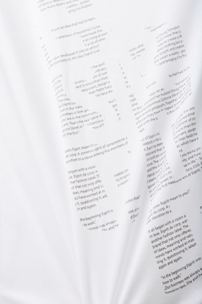 Front print t-shirt, LENZING™ ECOVERO™, WHITE, detail image number 5