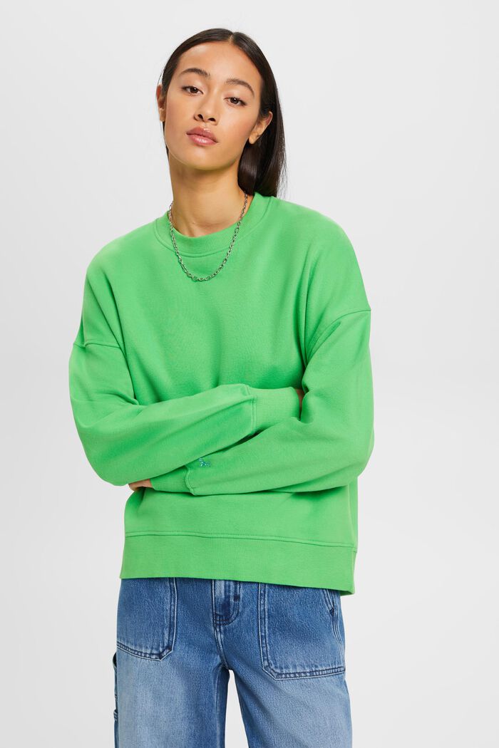 Oversized sweatshirt, GREEN, detail image number 0