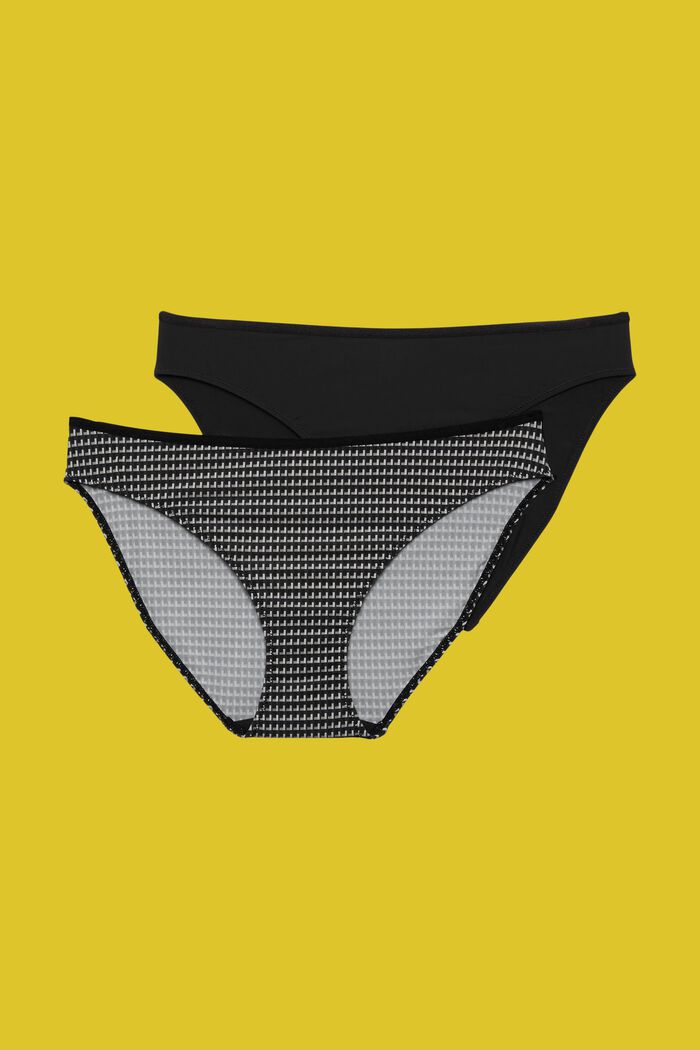 Recycled: 2-pack of mini briefs, BLACK, detail image number 4