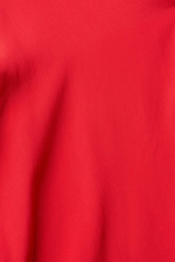 V-neck blouse, LENZING™ ECOVERO™, DARK RED, detail image number 1