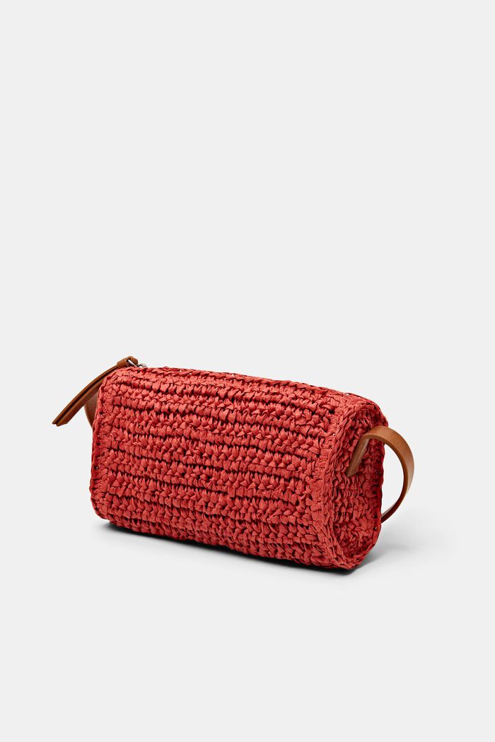 Crochet Shoulder Bag, ORANGE RED, detail image number 2